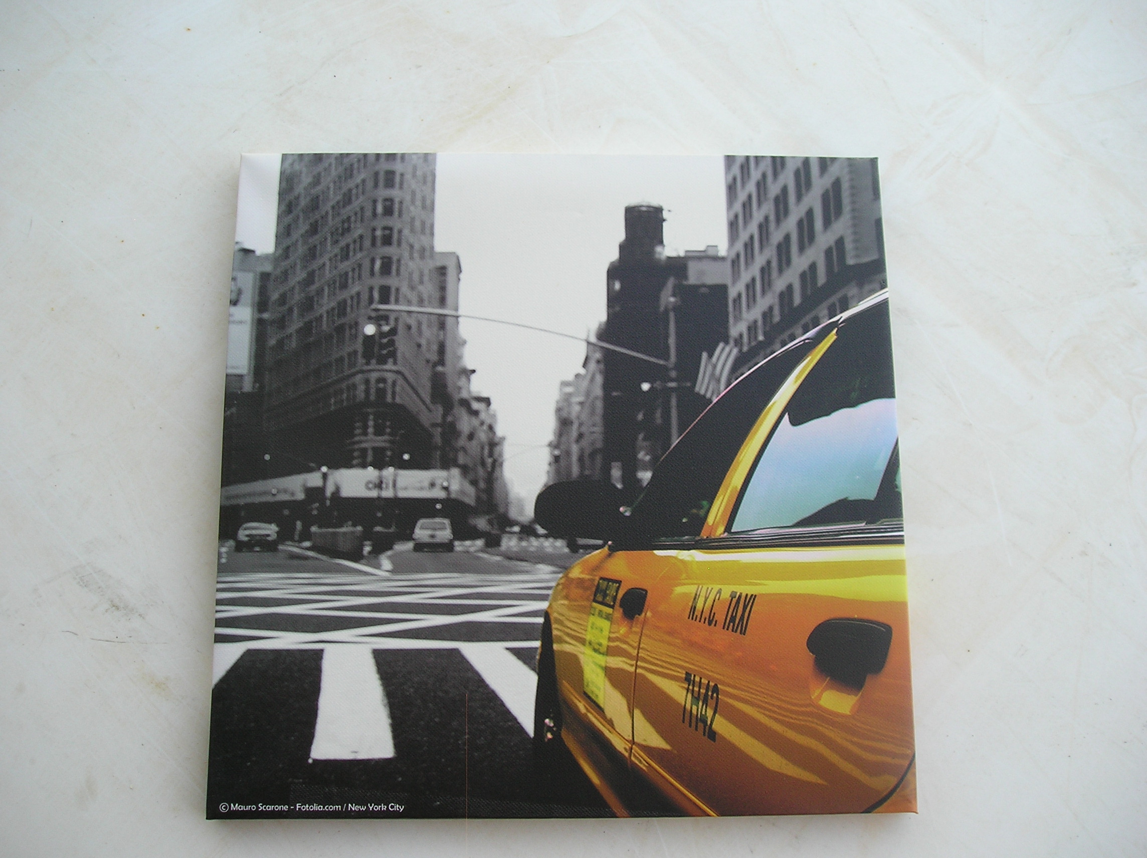 Toile imprim�e  sur cadre ? motif    NEW-YORK   
10 Sept�mes-les-Vallons (13)