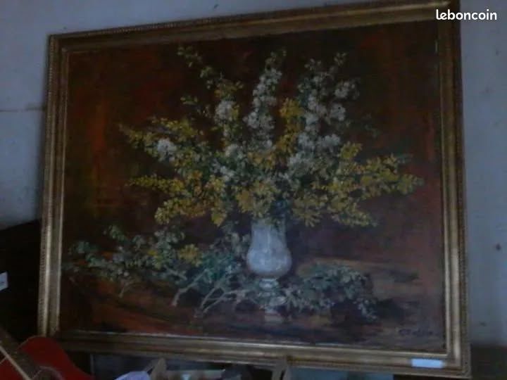 Toile de maitre dans cadre dor�, 5000 Angers (49)