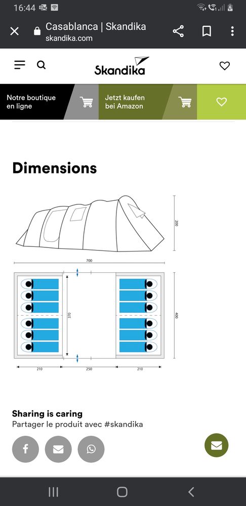 Toile de tente 12 places 400 Gr�zolles (42)