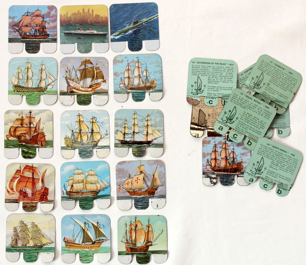  43 t�les publicitaires biscuits L'ALSACIENNE drapeaux 25 Issy-les-Moulineaux (92)