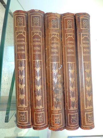 5 tomes grande geographie BONG 250 Six-Fours-les-Plages (83)