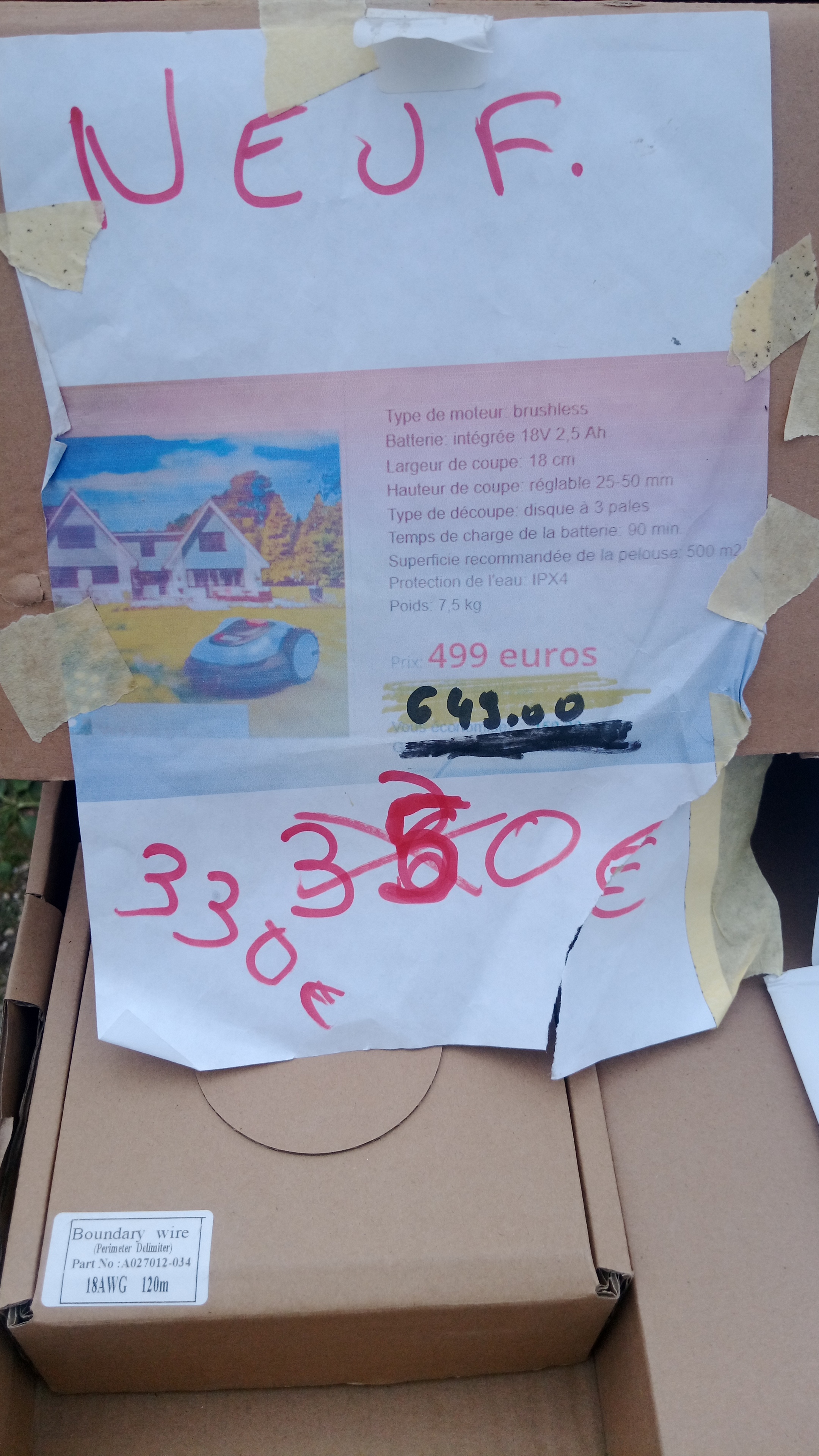 Tondeuse Robot S�nix LR 180 NEUVE 300 Doncourt-l�s-Longuyon (54)