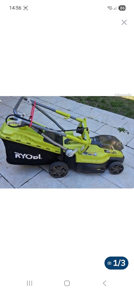 Tondeuse ryobi hybride 220 Combles (80)