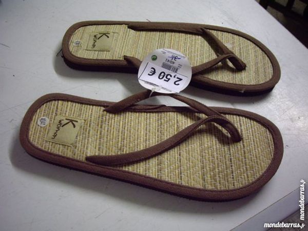 Tongs mixtes (homme et femme) pt 40/41 brun-neuves 2 Bouxwiller (67)