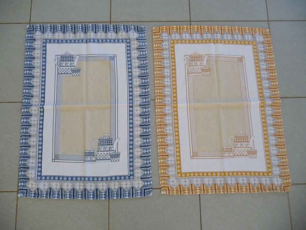 2 torchons fantaisie th�me caf� - N E U F 10 Celles-sur-Belle (79)