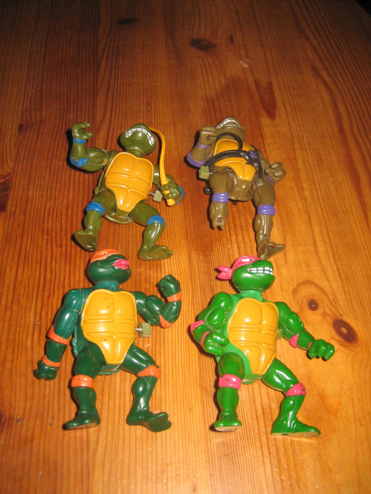 lot des 4 TORTUES NINJA wacky action figure 1989/90 20 C�zy (89)