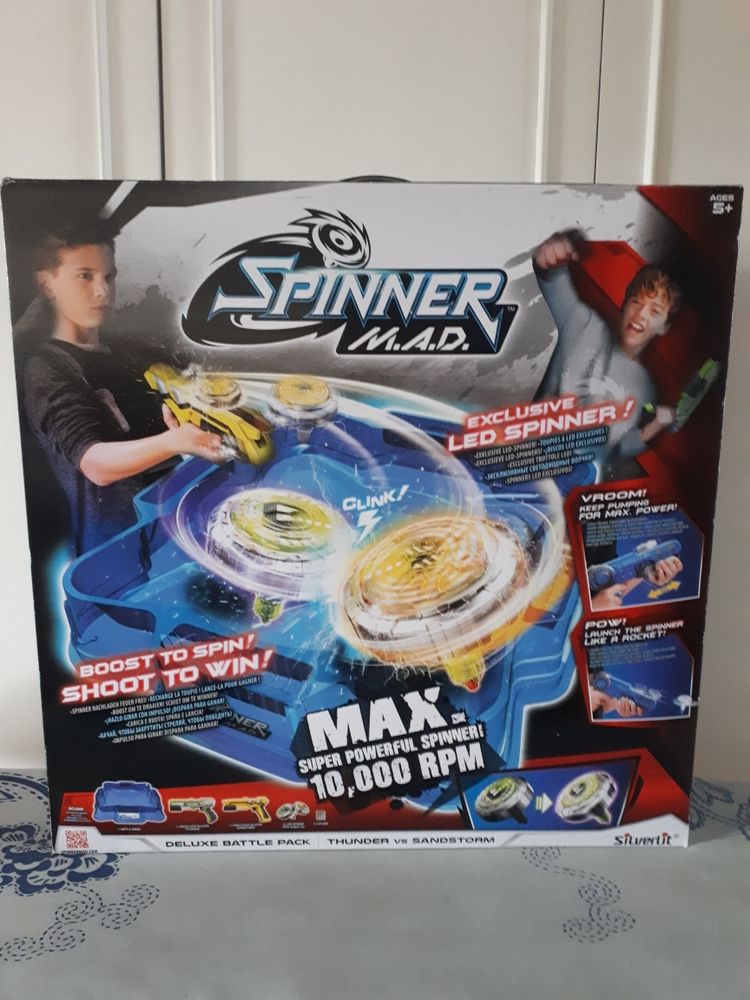 Toupies Spinner mad pack de luxe NEUF NON D&Eacute;BALL&Eacute; Jeux / jouets
