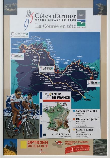 Tour de France affiche originale 100 Tr�vou-Tr�guignec (22)