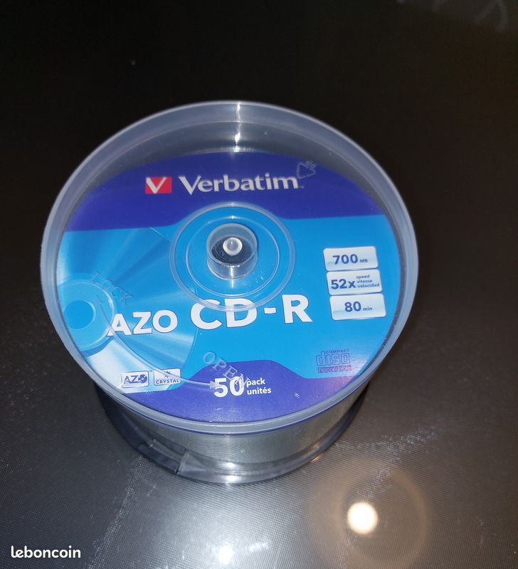 tour CD Verbatim - 50 x CD-R - 700 Mo (80 min) 52x 20 Montmorillon (86)