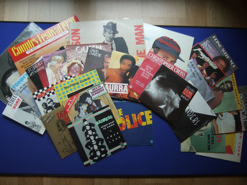 Lot 45 tours et 33tours ann�es 80/90 60 �vreux (27)