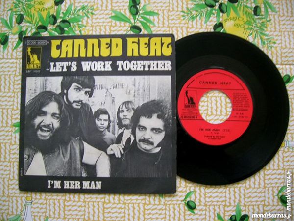 45 TOURS CANNED HEAT Let's work together 8 Nantes (44)