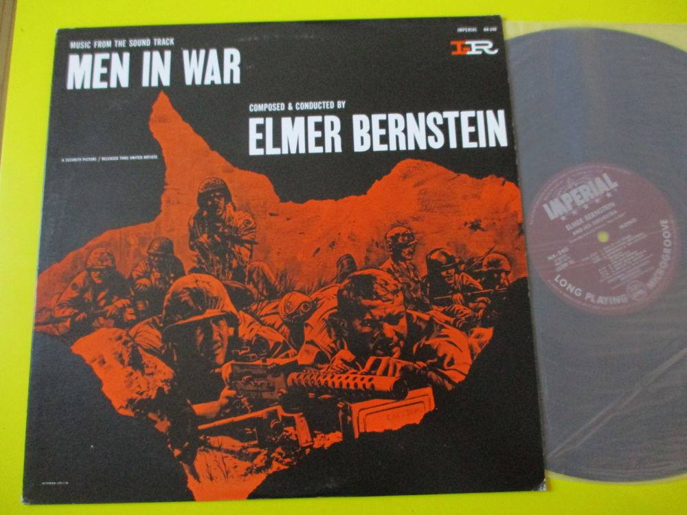MEN IN WAR 33 TOURS COTE 465 BOF ELMER BERNSTEIN 25 Lognes (77)