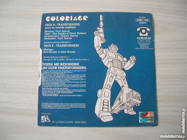 [CD & Vinyle] Bande-sonore/Musiques de Les Transformers Le Film (1986) + série Les Transformers (G1) + TF au Japon WB152940315_2