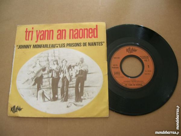 45 TOURS TRI YANN AN NAONED Johnny Monfarleau 11 Nantes (44)