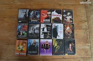 LOT DE 50 DVD EN TOUS GENRE ACTION POLICIER ETC 0 Nice (06)