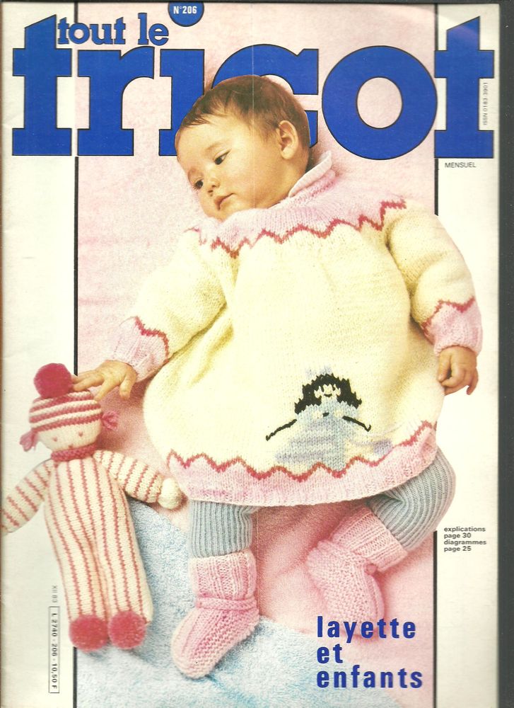  TOUT le TRICOT N� 206 de d�cembre 1983 Layette et enfants 2 Montauban (82)
