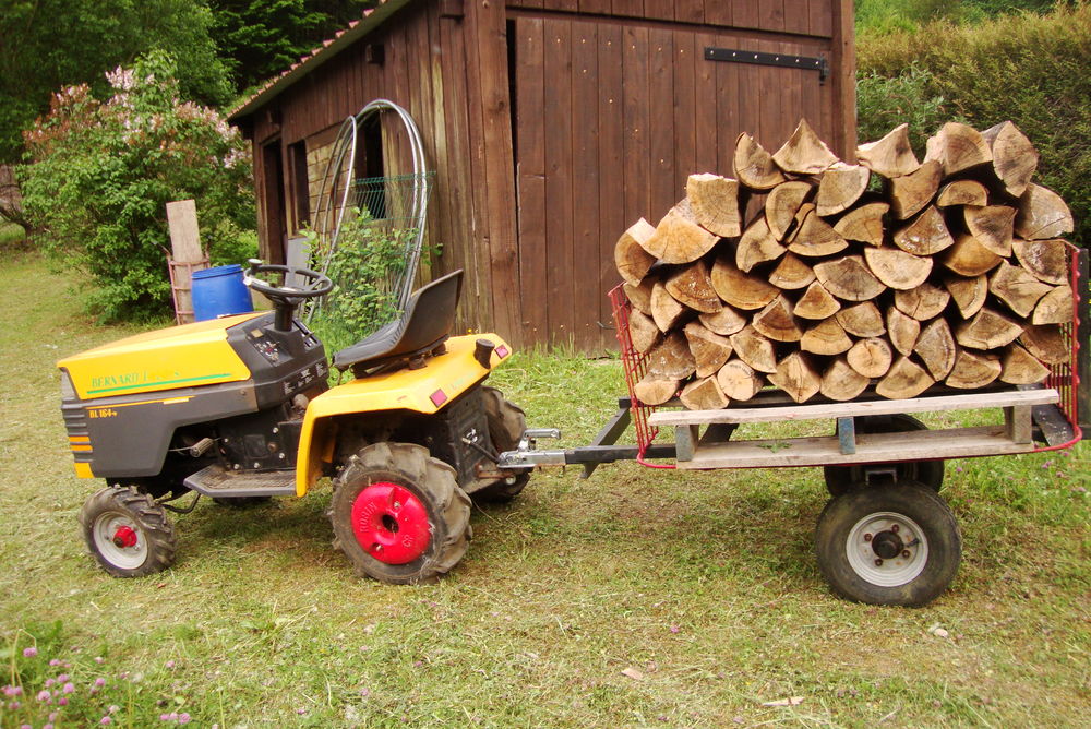 Remorque basculable capacité 180KG adapté pour John Deere Tracteur de  pelouse