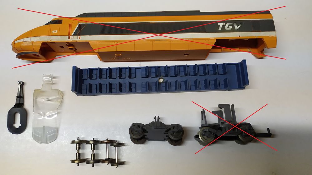 Train �lectrique : pi�ces d�tach�es de TGV PSE JOUEF 1 Nantes (44)