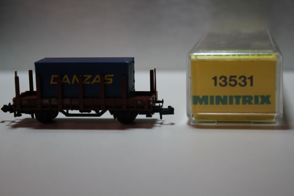 train N MINITRIX 13531 wagon � rancher container DANZAS 15 Colombes (92)