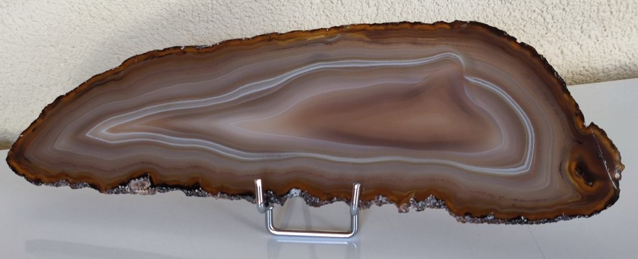 Tranche d'Agate du Br�sil naturelle 15 Vals-les-Bains (07)