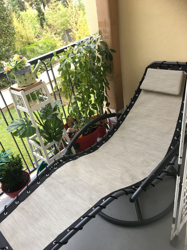 1 Transat rocking-chair bleu + 1 Transat � bascule ivoire 240 Carri�res-sur-Seine (78)