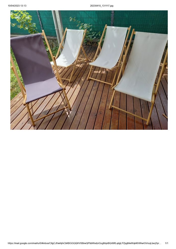 4 Transats tr�s peu utilis�s 80 Saint-Joseph (97)