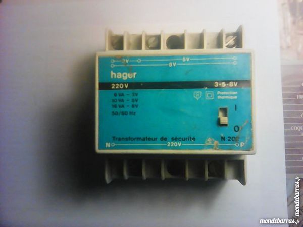 transfo modulaire de s�curit� Hager 10 Noyelles-l�s-Vermelles (62)
