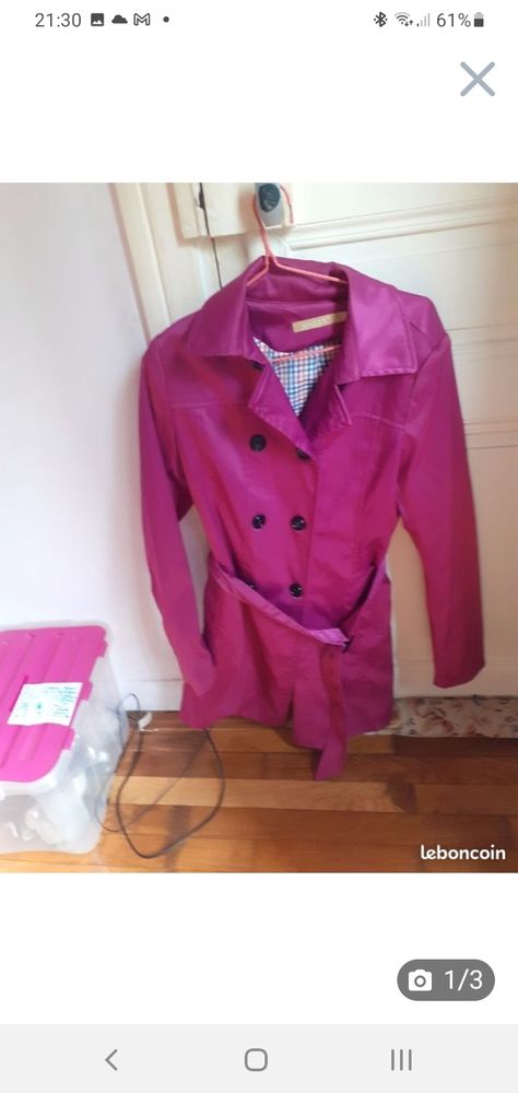 Trench fuchsia �tat neuf jamais utilis� 5 Paris 20 (75)