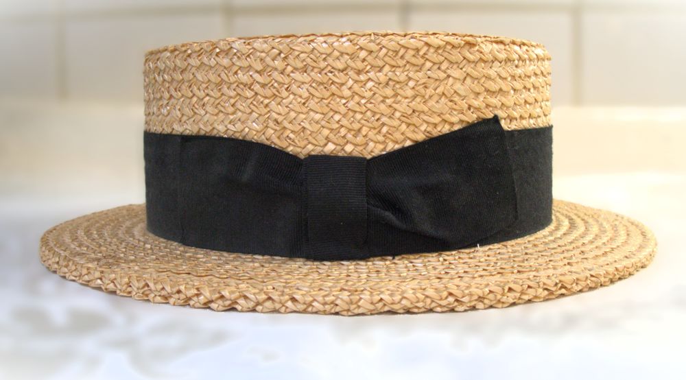 Tr�s beau Canotier Melagari - Fabrication artisanale Italie. 80 Paris 11 (75)