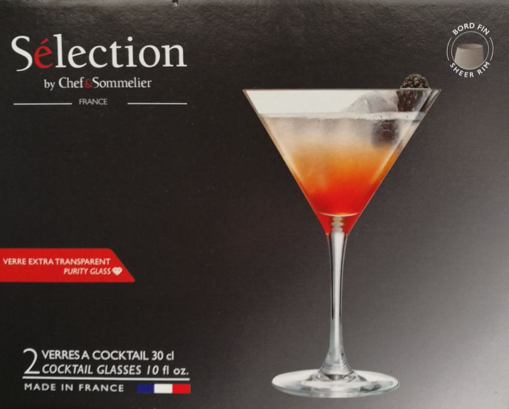 Tr�s beau coffret : deux grands verres � cocktail 15 Toulouse (31)