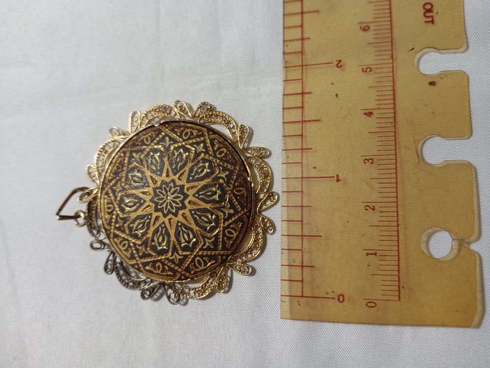 Tres beau pendentif art de Tolede 80 Alban (81)