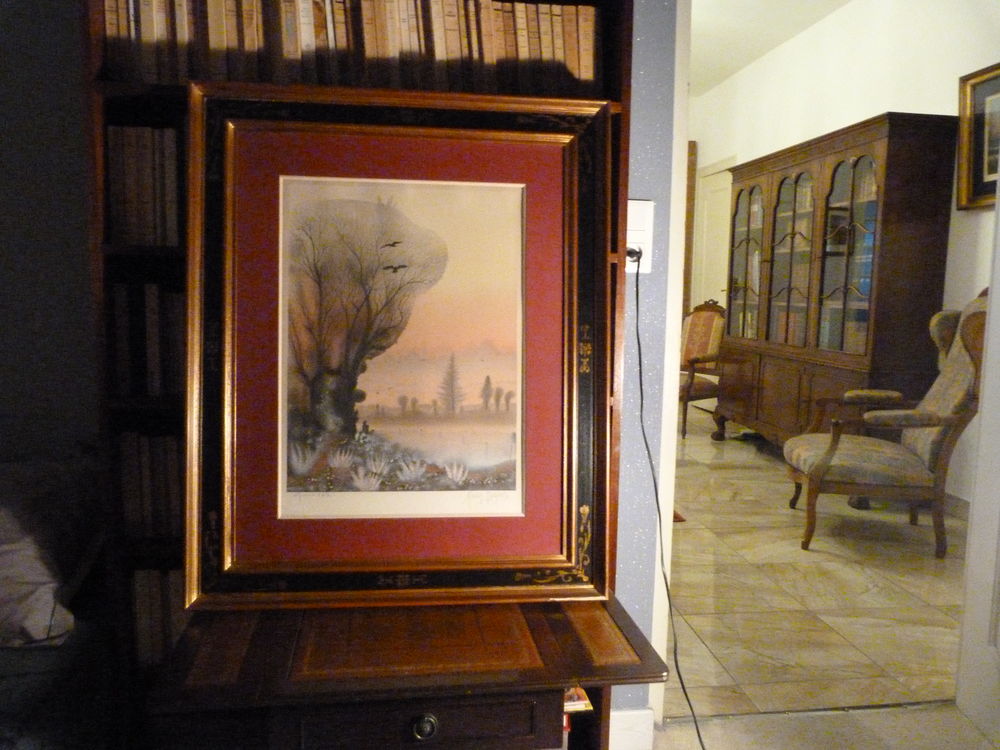 Tr�s beau tableau de Xavier Degans. �preuve d'artiste 250 Villeneuve-sur-Lot (47)