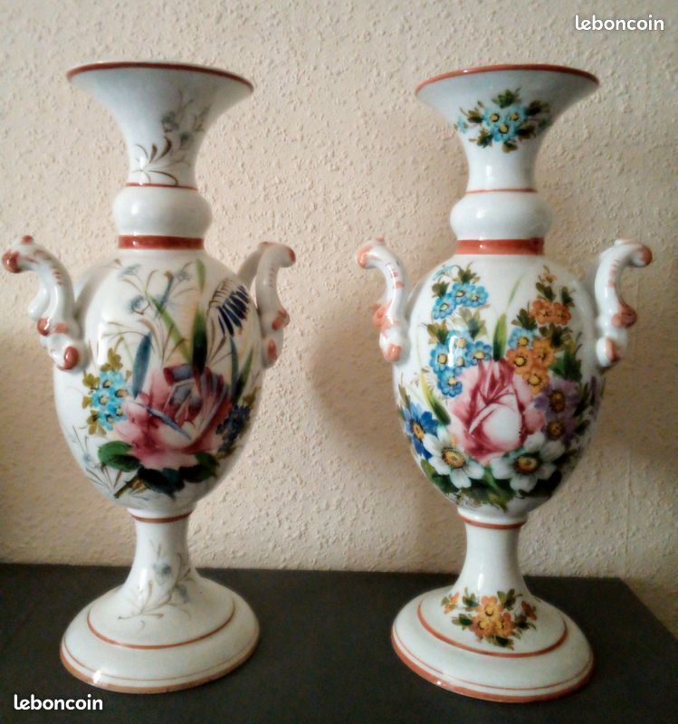 Lot de 2 tr�s beau vase 25 Villeneuve-le-Roi (94)