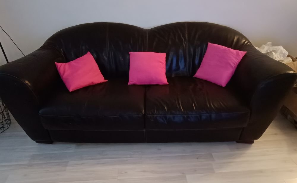 2 TR�S BEAUX CANAP�S EN CUIR V�RITABLE 210 Presles-en-Brie (77)