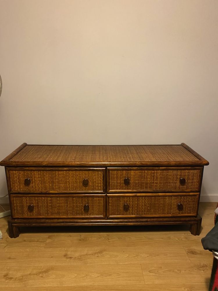 Tr�s belle commode 4 tiroirs osier / rotin 140 Anglet (64)