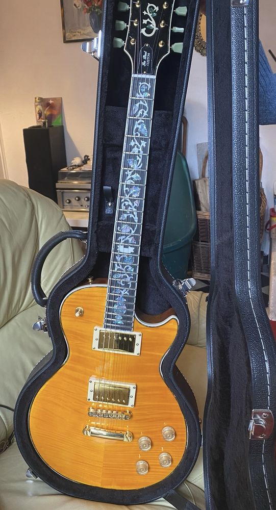 Tr�s belle Guitare r�plique LesPaul custom shop 750 Saint-Magne (33)