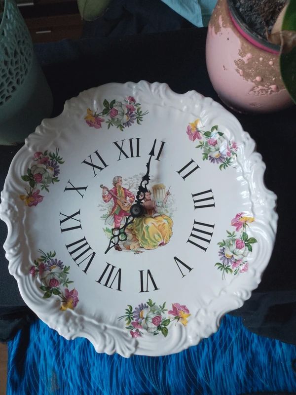 Tr�s belle horloge en c�ramique vintage ancienne �... 80 Limoges (87)