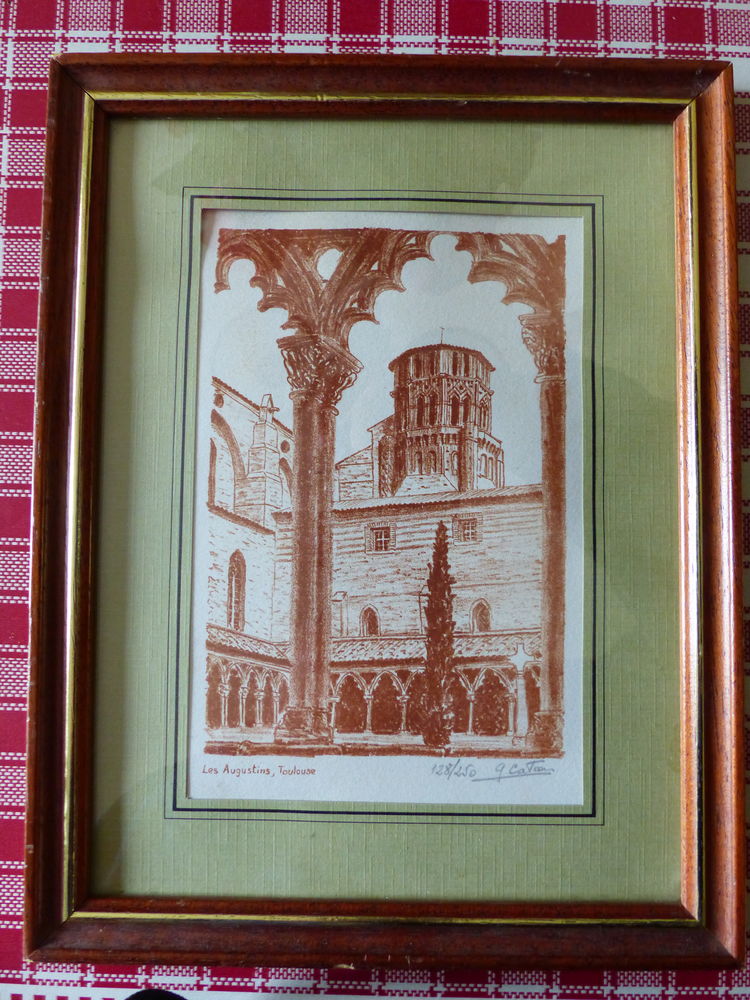 tr�s belle lithographie de Gabriel Caton 0 Roclincourt (62)