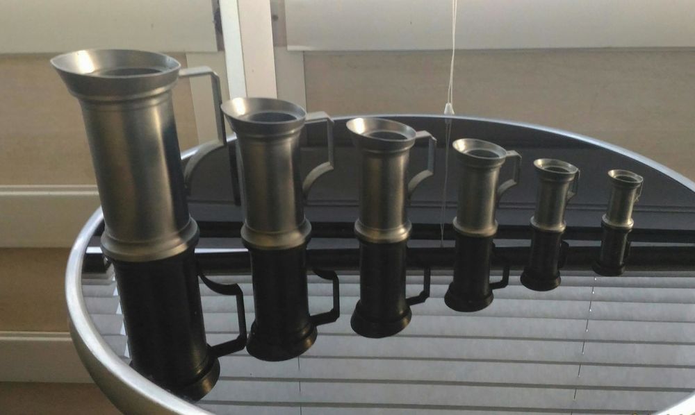 Tr�s belle s�rie de mesures en �tain 0 Belfort (90)