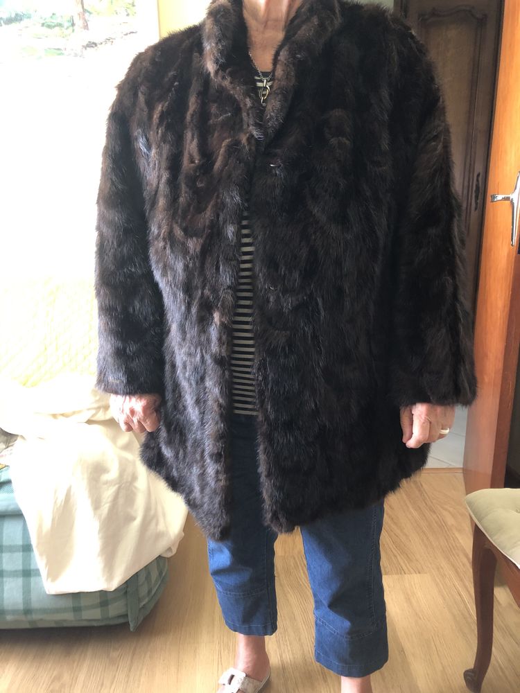 tr�s belle veste en fourrure v�ritable 150 Rousset (13)