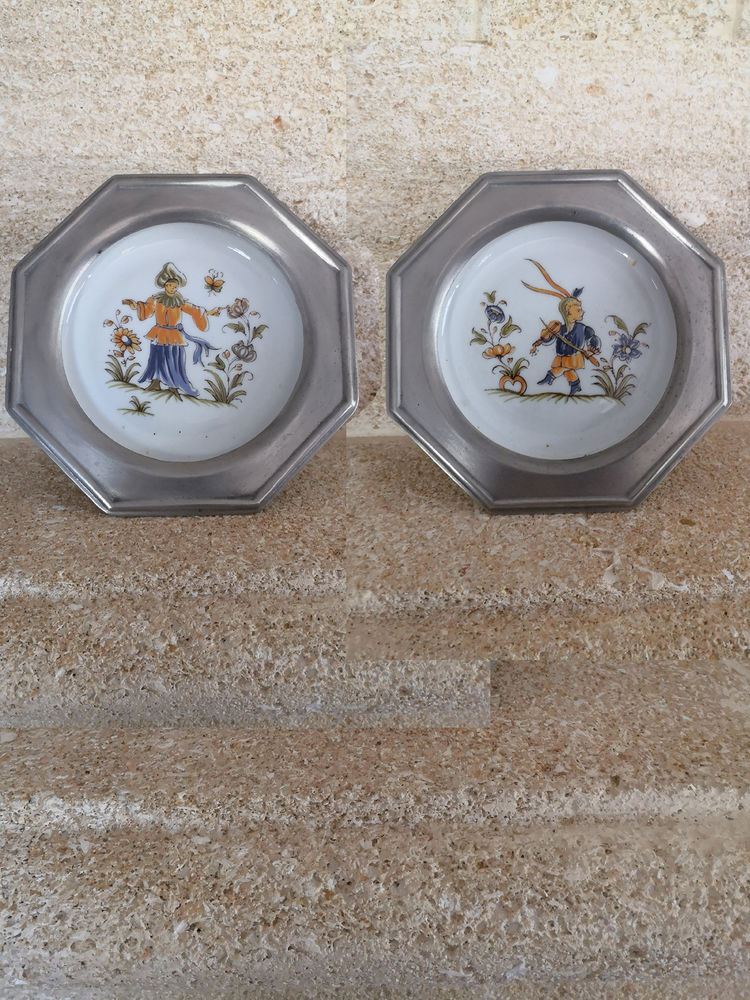Tr�s belles assiettes �tain 95 % et fa�ence - Id�e de cadeau 30 Tournefeuille (31)