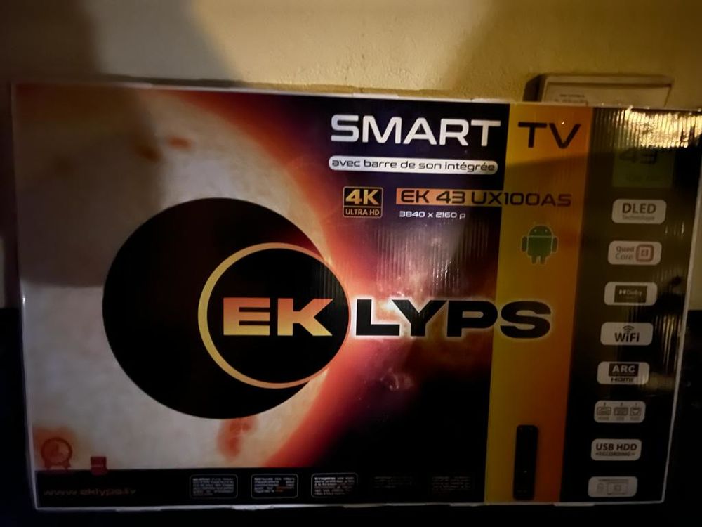 TV 4 k 108 cm tr�s bon �tat encore dans son emballage 400 Challex (01)