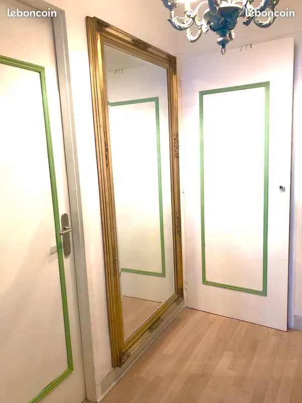 Tr�s grand miroir d'entr�e (200x100 cm). Fabriqu� en Italie 600 Paris 16 (75)