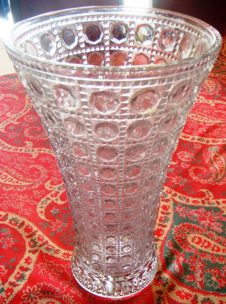  Tr�s grand vase en verre   motifs g�om�triques ann�e 1970 20 Libourne (33)