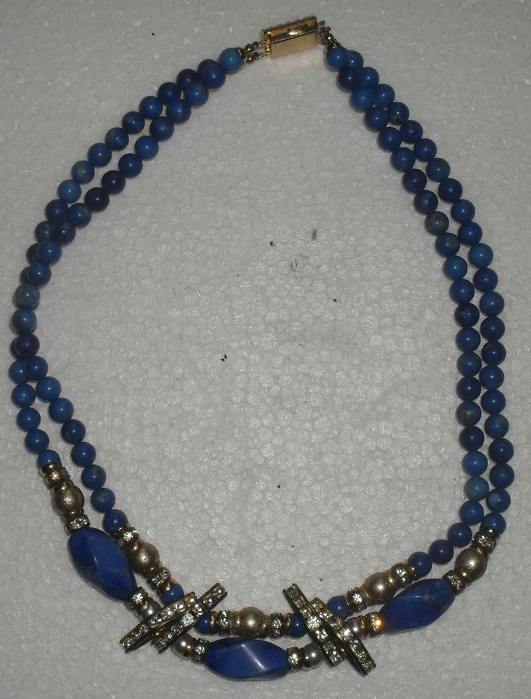 Tr�s joli collier deux rang�es avec brillants 15 Montreuil (93)