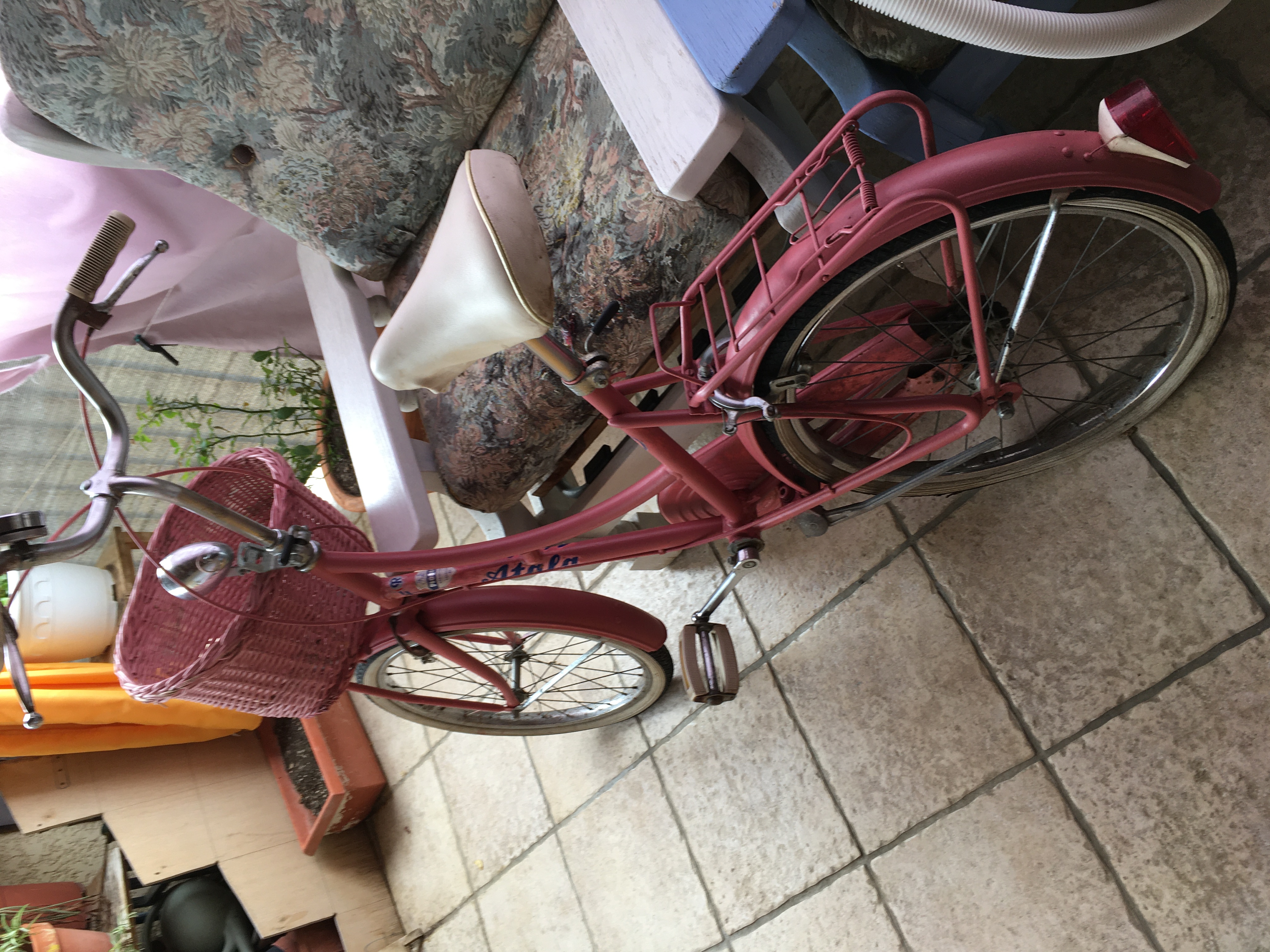 Tr�s joli mini v�lo avec panier style vintage tr�s bon �tat 50 Saint-Julien-les-Rosiers (30)