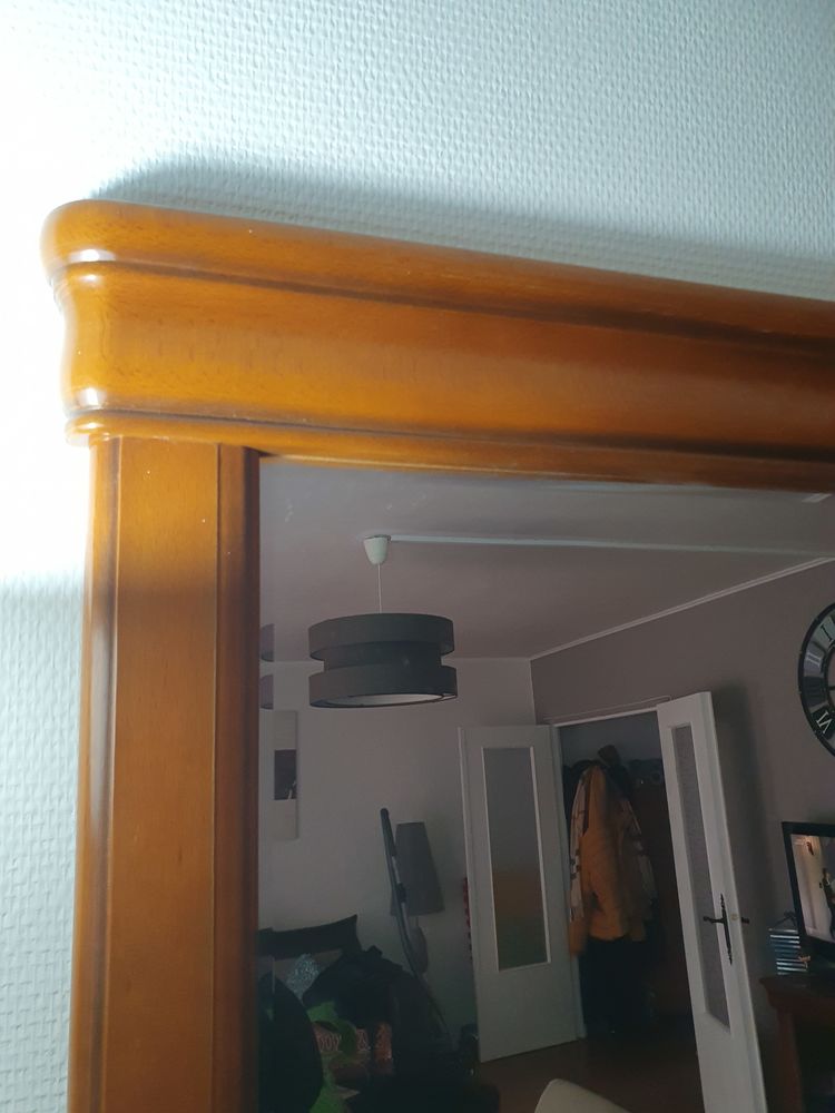 Tr�s joli miroir en merisier massif 150 Cr�teil (94)