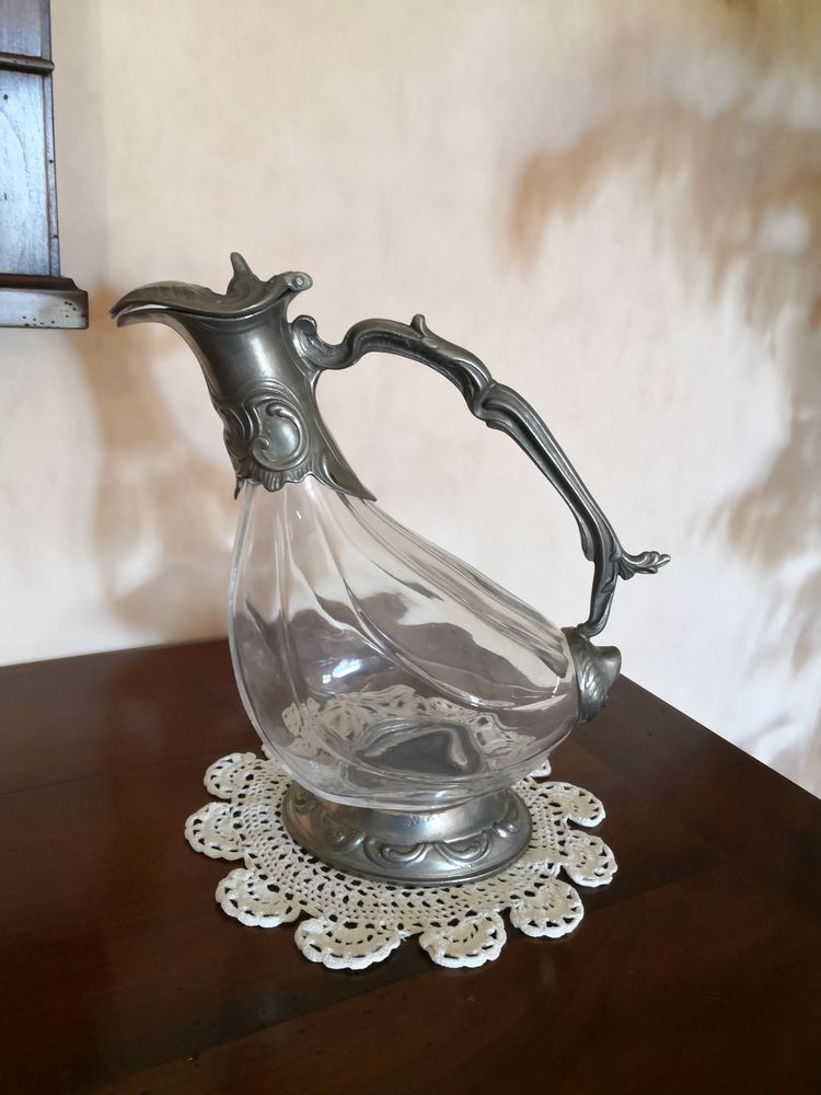 Tr�s jolie carafe � d�canter le vin �tain et verre - NEUVE 35 Tournefeuille (31)