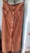Très jolie jupe velours couleur rouille doublée t.38