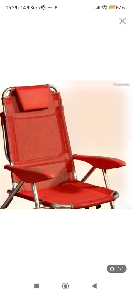 tr�s tr�s lot de 2 chaises de plage 50 Charleville-M�zi�res (08)